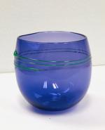 Violet Glass Wabi Sabi Bowl; B Burch