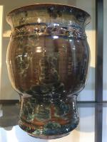Dark Crystalline Glazed Vase; R Weiss
