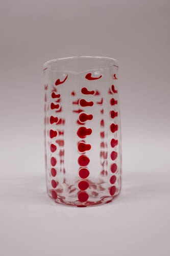 Red glass Tumbler: P. Vizzusi