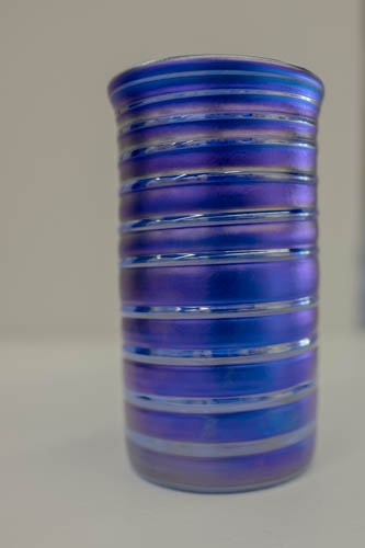 Blue glass Tumbler: P. Vizzusi