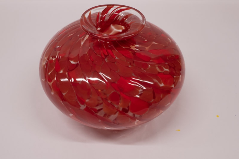 Red Vase; P. Vizzusi